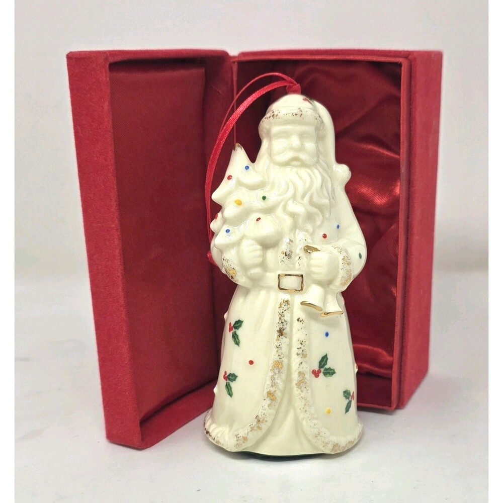 Santa Claus Formalities Baum Bros Holly Collection Porcelain Figurine Ornament
